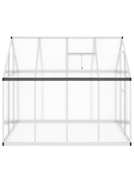 Skleník s podkladovým rámem stříbrný 224 x 169 x 195 cm hliník