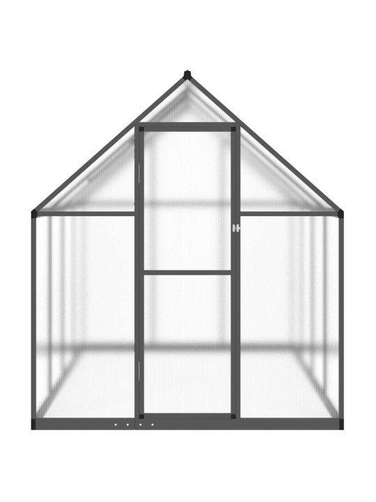 Skleník s podkladovým rámem antracitový 224x169x195 cm hliník