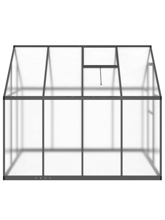 Skleník s podkladovým rámem antracitový 224x169x195 cm hliník