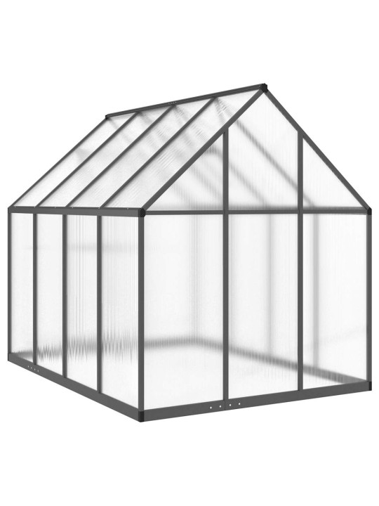 Skleník s podkladovým rámem antracitový 224x169x195 cm hliník