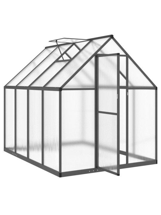 Skleník s podkladovým rámem antracitový 224x169x195 cm hliník
