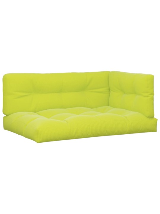 Podušky na palety 3 ks jasně zelené textil