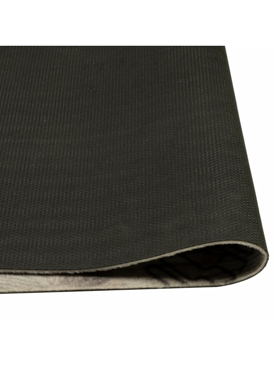 Kuchyňský koberec omyvatelný Káva šedý 45 x 150 cm samet