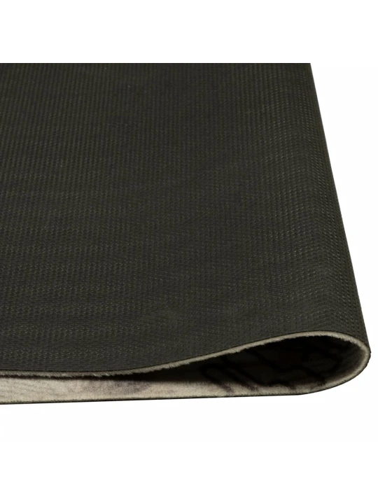 Kuchyňský koberec omyvatelný Káva šedý 45 x 150 cm samet