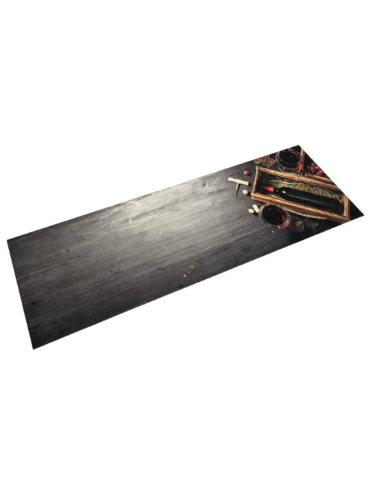 Kuchyňský koberec omyvatelný Láhev vína 45 x 150 cm samet