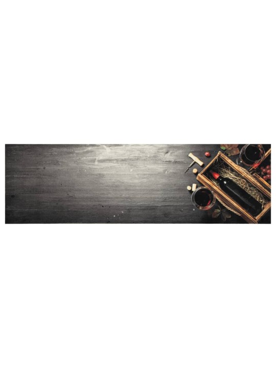 Kuchyňský koberec omyvatelný Láhev vína 45 x 150 cm samet
