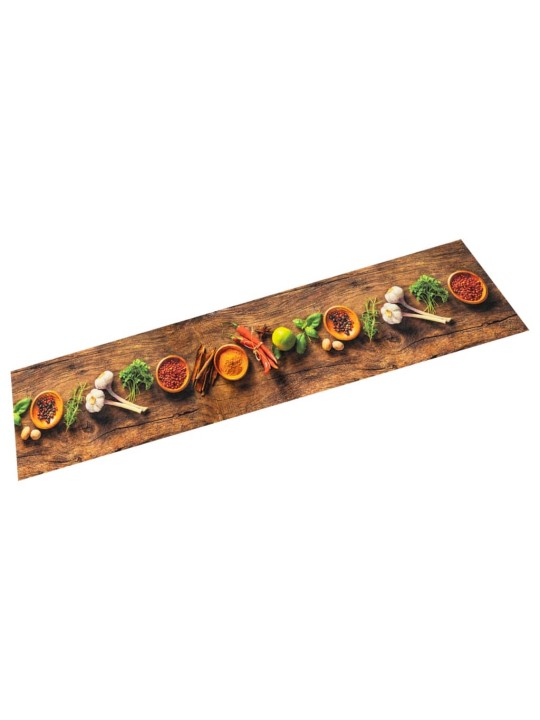 Kuchyňský koberec omyvatelný koření 60 x 180 cm samet