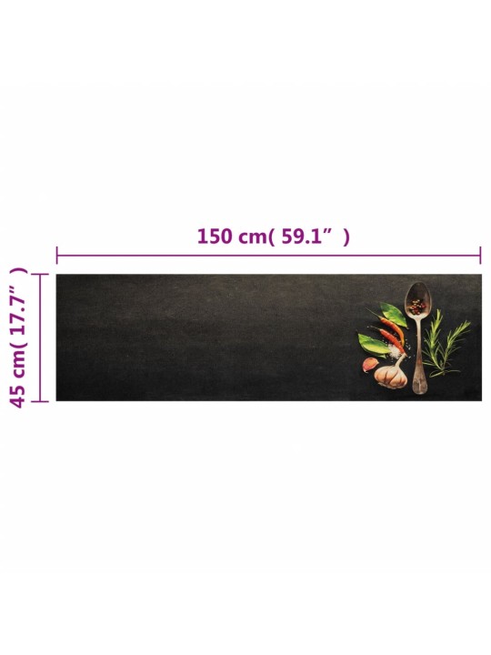 Kuchyňský koberec omyvatelný Koření 45 x 150 cm samet