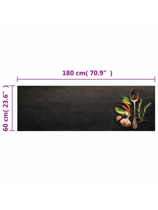Kuchyňský koberec omyvatelný Koření 60 x 180 cm samet