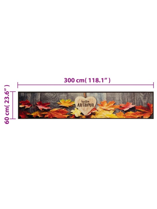 Kuchyňský koberec omyvatelný Podzim 60 x 300 cm samet