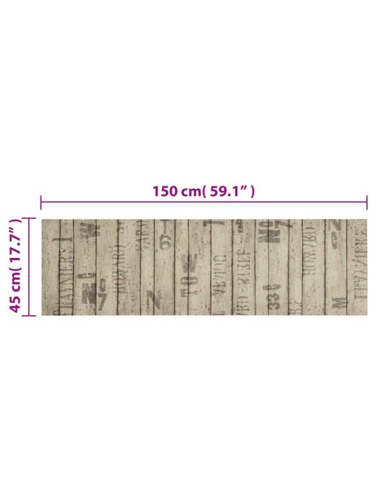 Kuchyňský koberec omyvatelný plot 45 x 150 cm samet