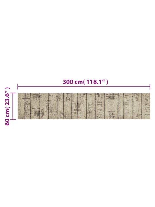 Kuchyňský koberec omyvatelný plot 60 x 300 cm samet