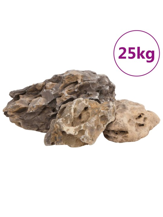 Dračí kameny 25 kg šedé 10–40 cm