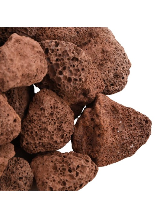 Sopečné kameny 10 kg červené 3–5 cm