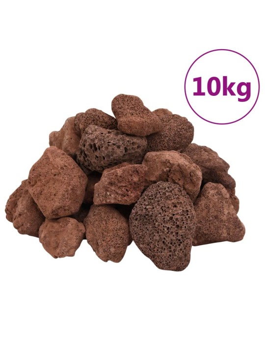 Sopečné kameny 10 kg červené 5–8 cm