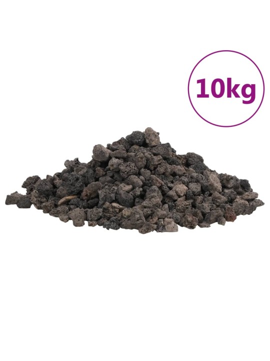 Sopečné kameny 10 kg černé 1–2 cm