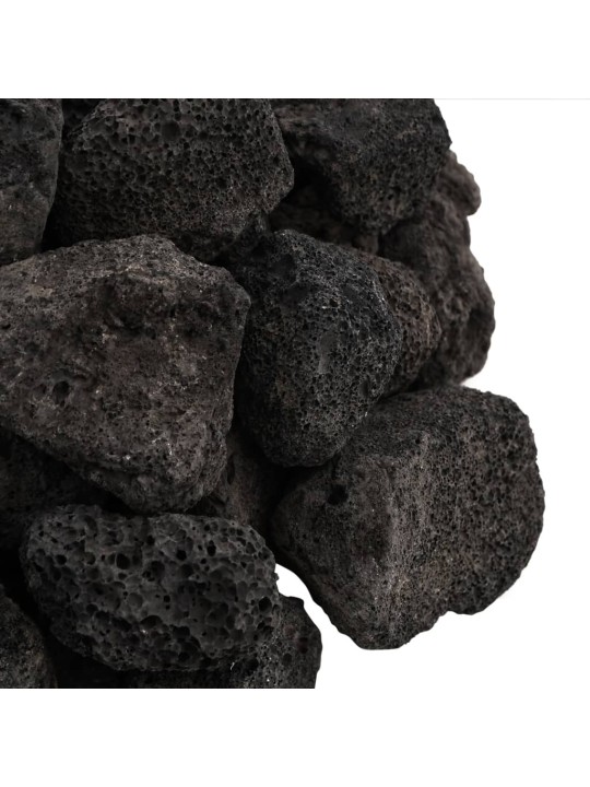 Sopečné kameny 10 kg černé 3–5 cm