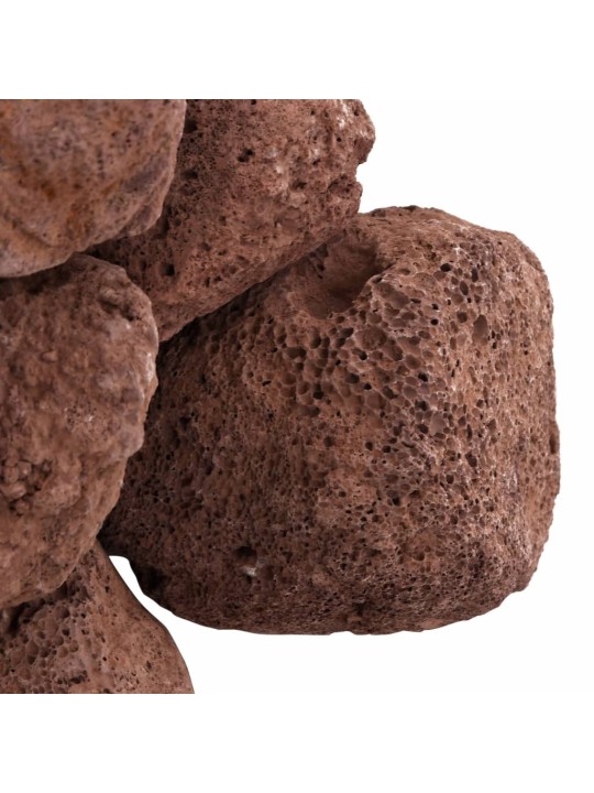 Sopečné kameny 25 kg červené 10–30 cm
