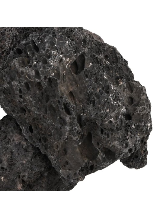 Sopečné kameny 10 kg černé 10–30 cm