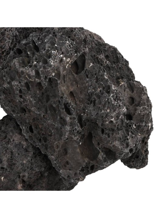Sopečné kameny 25 kg černé 10–30 cm