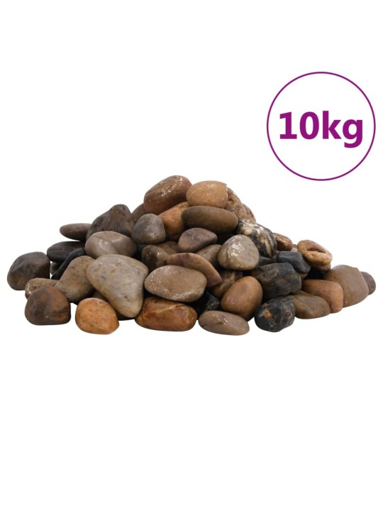 Leštěné oblázky 10 kg mix barev 2–5 cm