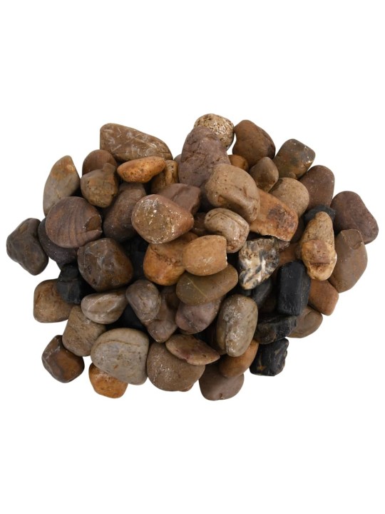 Leštěné oblázky 10 kg mix barev 2–5 cm