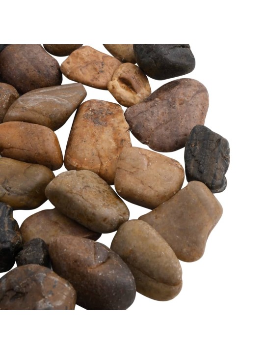 Leštěné oblázky 10 kg mix barev 2–5 cm