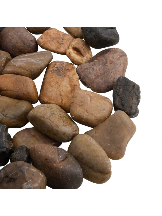 Leštěné oblázky 10 kg mix barev 2–5 cm