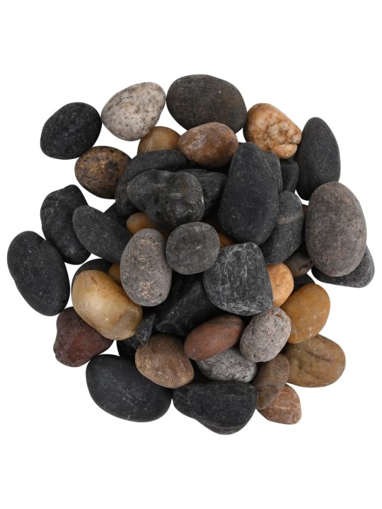 Leštěné oblázky 10 kg mix barev 5–8 cm