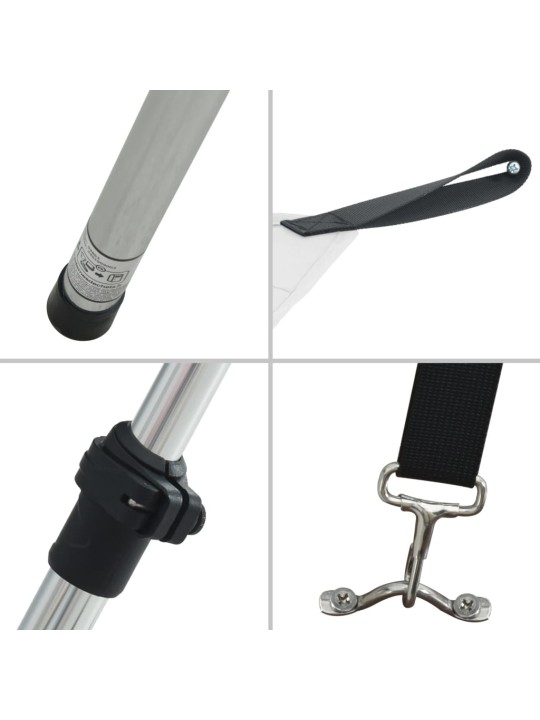 Sada nástavce na t-top stříšku bílá 170 x 170 x (113–182,5) cm