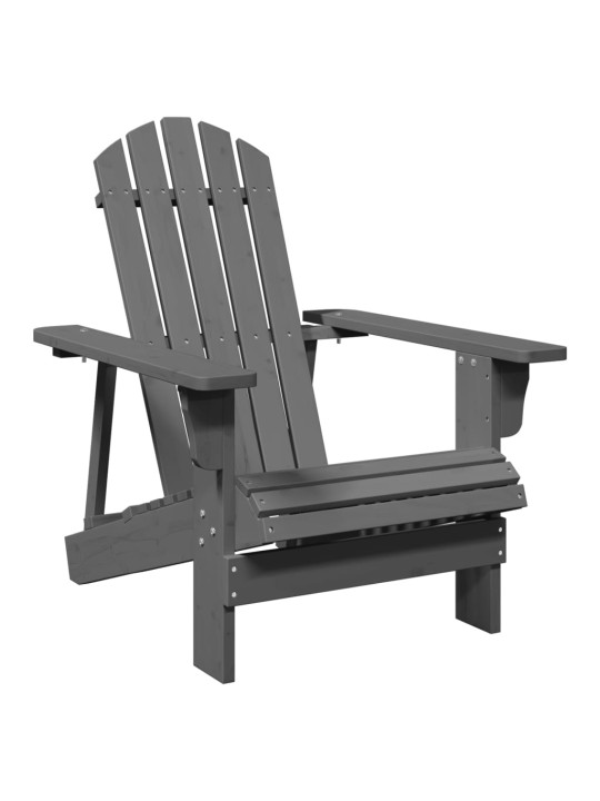 Židle Adirondack šedá 69 x 85 x 90,5 cm masivní jedle
