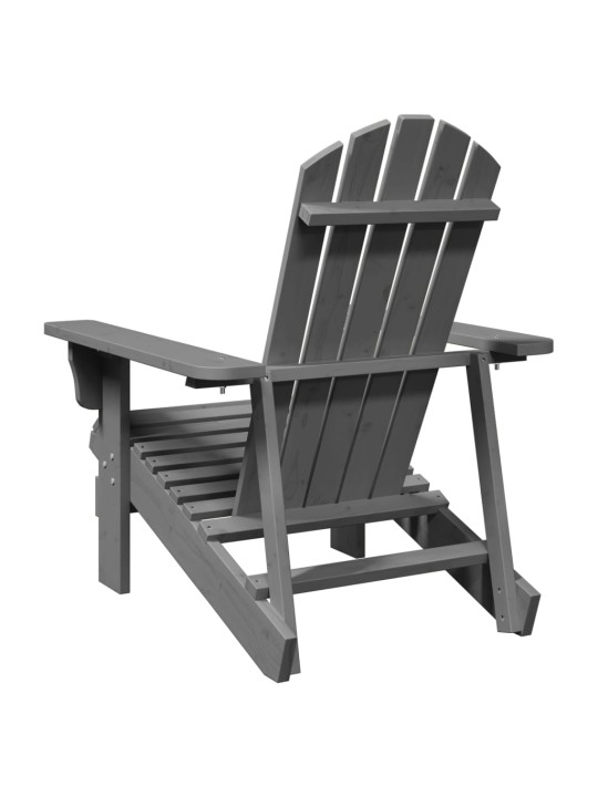 Židle Adirondack šedá 69 x 85 x 90,5 cm masivní jedle