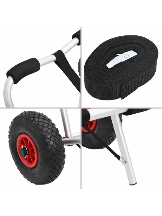 Vozík na kajak skládací 45 kg hliník