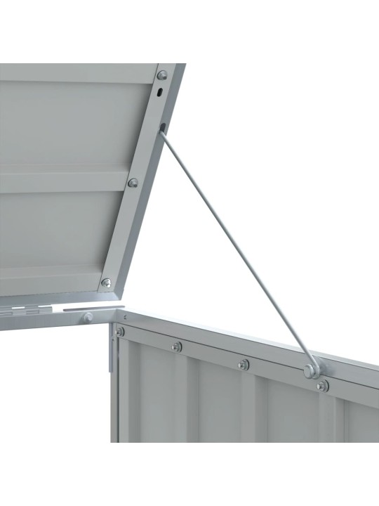 Box na 3 popelnice šedý 216 x 81 x 115 cm ocel