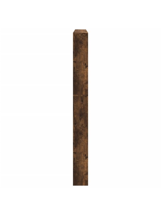 Botník se zrcadlem 5patrový kouřový dub 63 x 17 x 169,5 cm