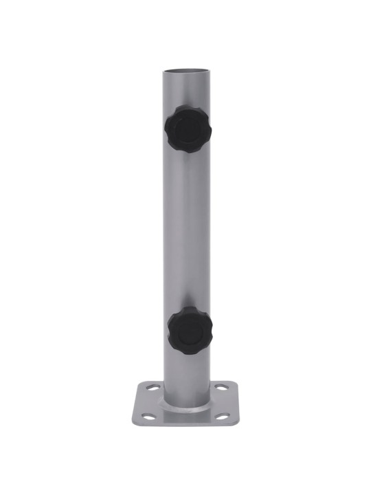 Základna pro slunečník pro tyč ø 32/34/38 mm stříbrná ocel