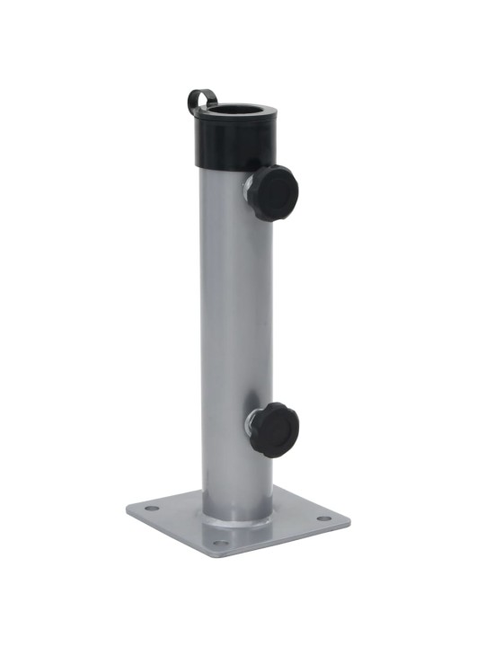 Základna pro slunečník pro tyč ø 38/48 mm stříbrná ocel