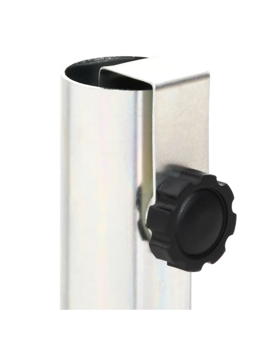 Základna pro slunečník se zemními hroty ø32–38 mm stříbrná ocel
