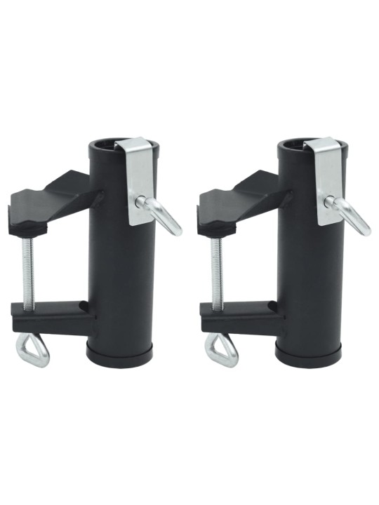 Svorky na slunečník na balkon 2 ks 25–38 mm ocel
