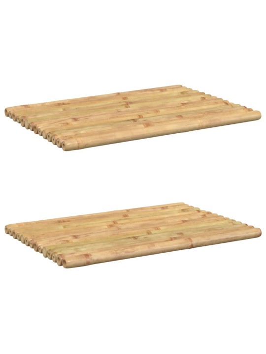 Koupelnové předložky 2 ks 50 x 35 cm bambus