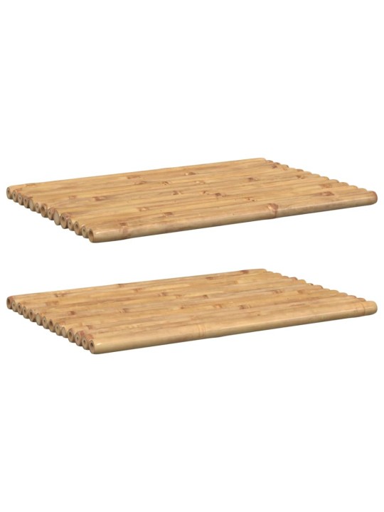 Koupelnové předložky 2 ks 70 x 50 cm bambus
