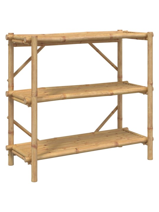 Regál se 3 policemi 100 x 40 x 90 cm bambus