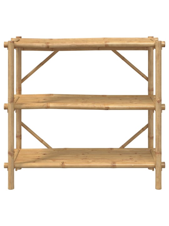 Regál se 3 policemi 100 x 40 x 90 cm bambus