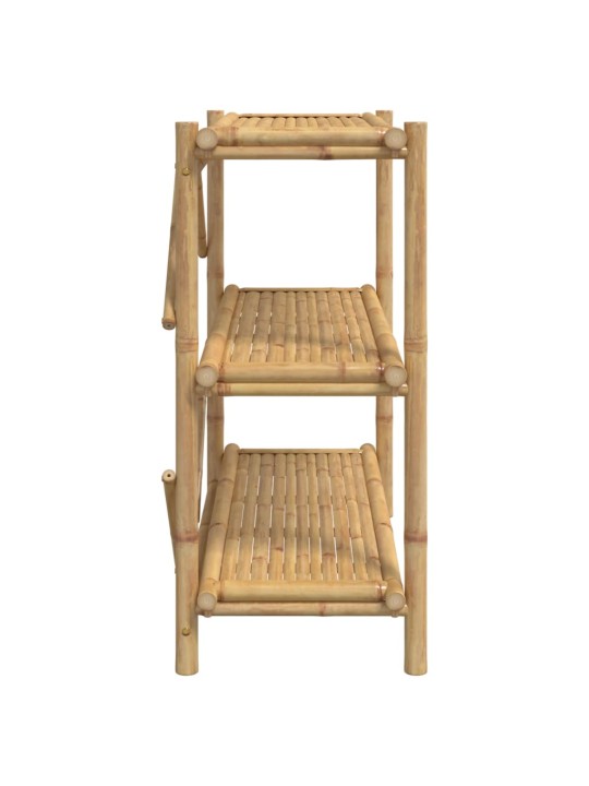 Regál se 3 policemi 100 x 40 x 90 cm bambus