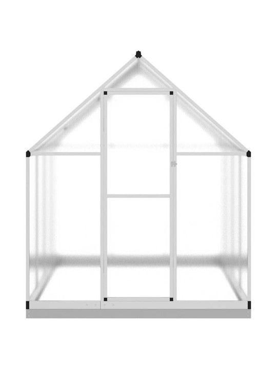 Skleník s podkladovým rámem stříbrný 224 x 169 x 202 cm hliník