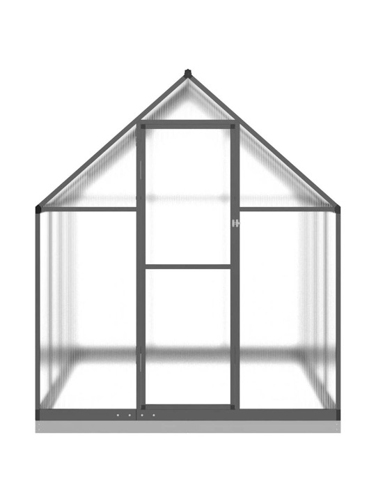 Skleník s podkladovým rámem antracitový 224x169x202 cm hliník