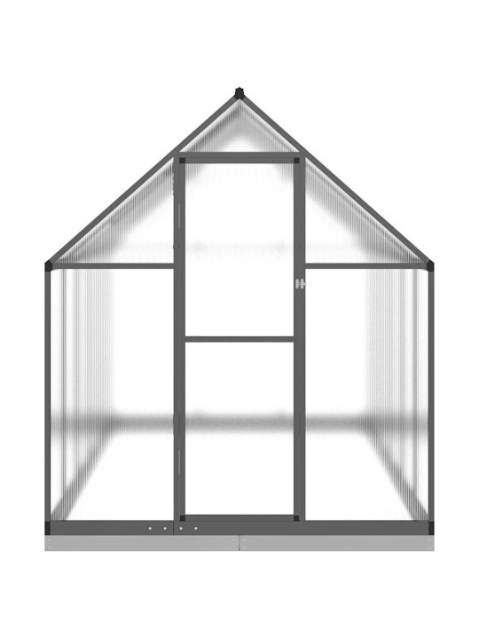 Skleník s podkladovým rámem antracitový 334x169x202 cm hliník