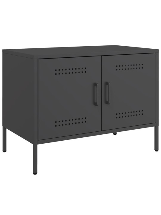 TV skříňka černá 68 x 39 x 50,5 cm ocel