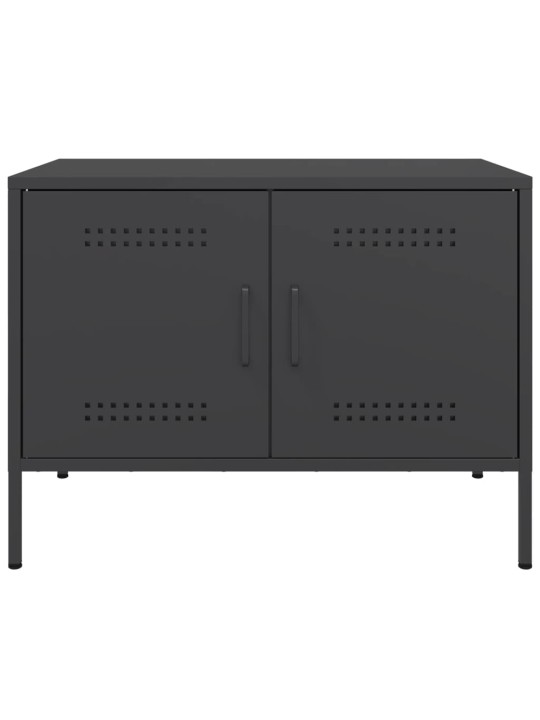 TV skříňka černá 68 x 39 x 50,5 cm ocel