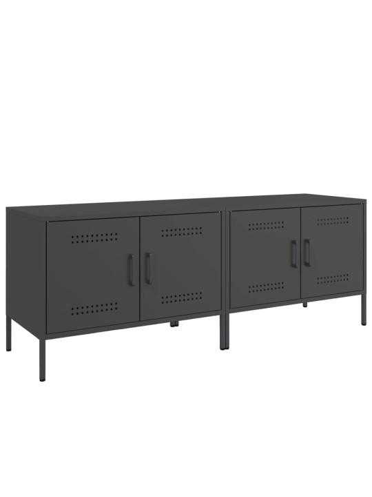 TV skříňky 2 ks černé 68 x 39 x 50,5 cm ocel